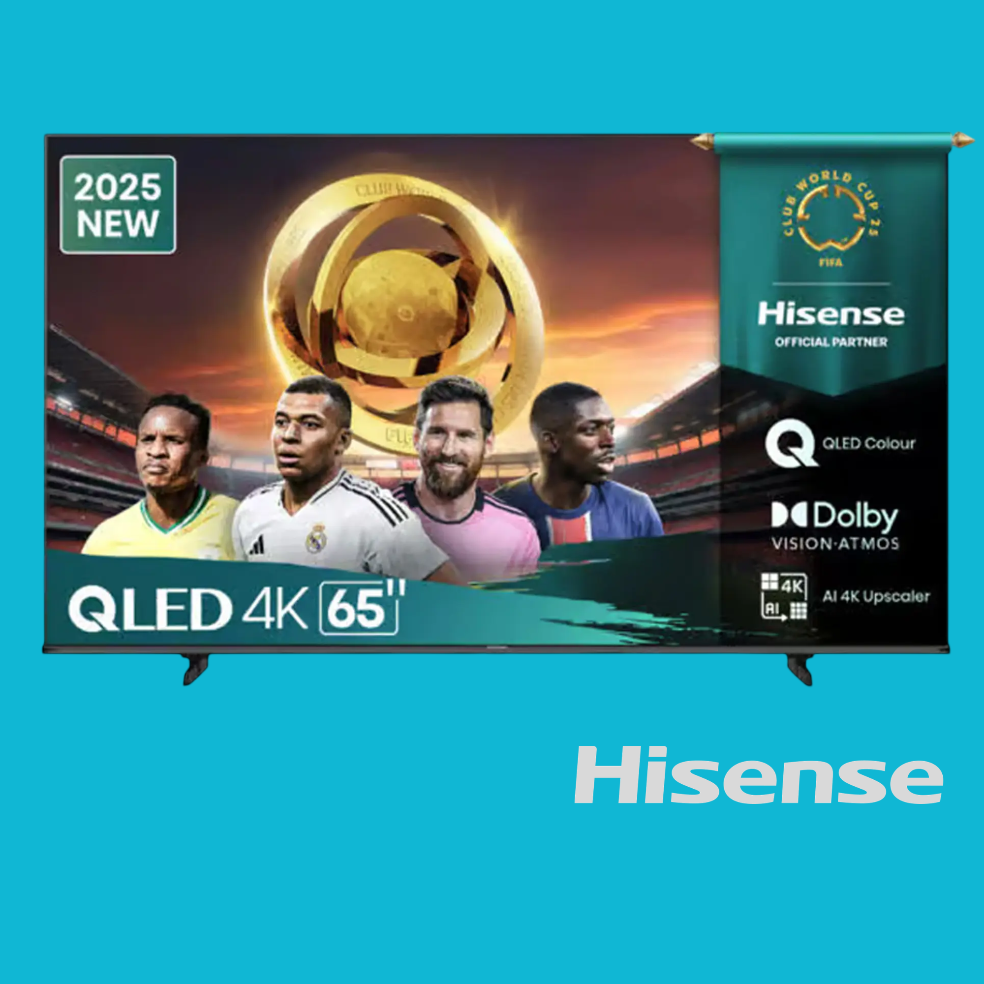 Hisense TV QLED 65 Inch Q6Q 4K Smart HISTV65Q6Q