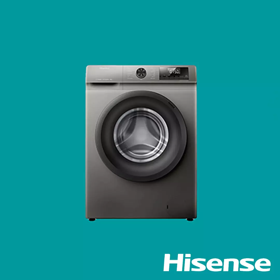 Hisense Front Load 8KG (WFQP8014T) Washing Machine HISWM8014T-WFQP