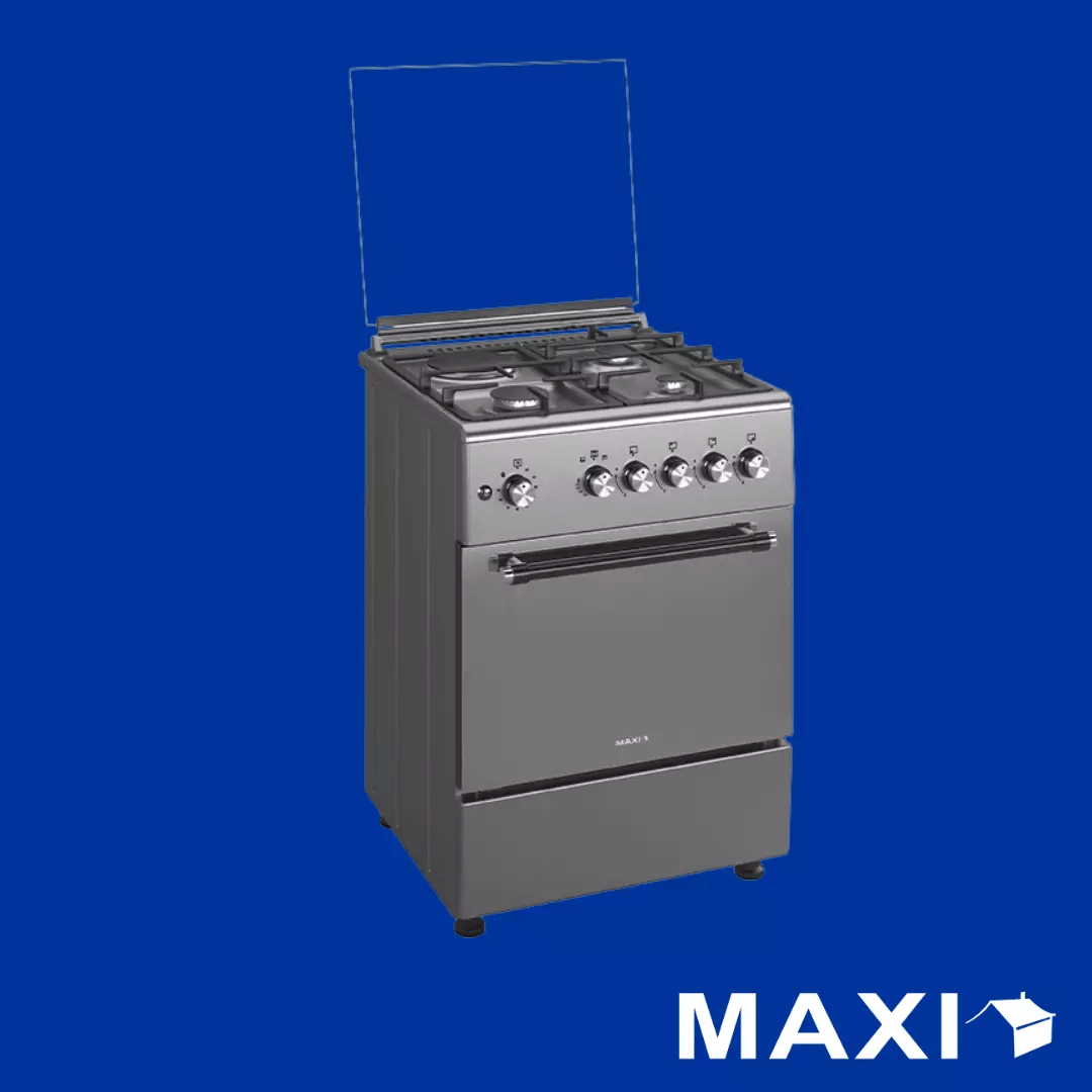 Maxi Gas Cooker 60x60 CM (3+1) Burners IGL Inox (TR) MAXI6060TR31IGLIN