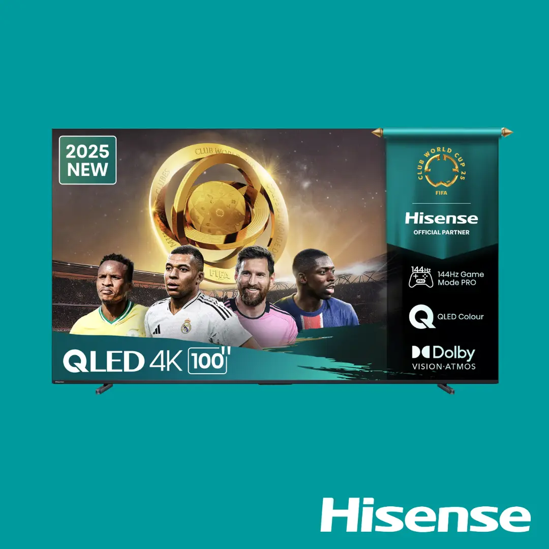 Hisense Television QLED 100 Inch Q7Q 4K Smart 144Hz VRR QLED Gaming TV HISTV100Q7Q