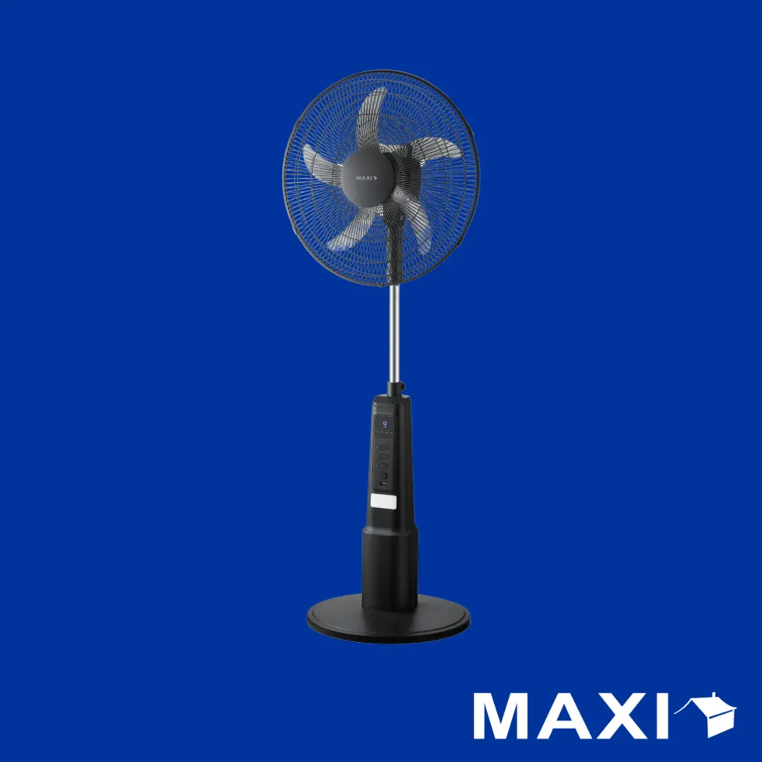 Maxi Standing Rechargeable Fan 18 inch Black MAXIFAN45-25MRD