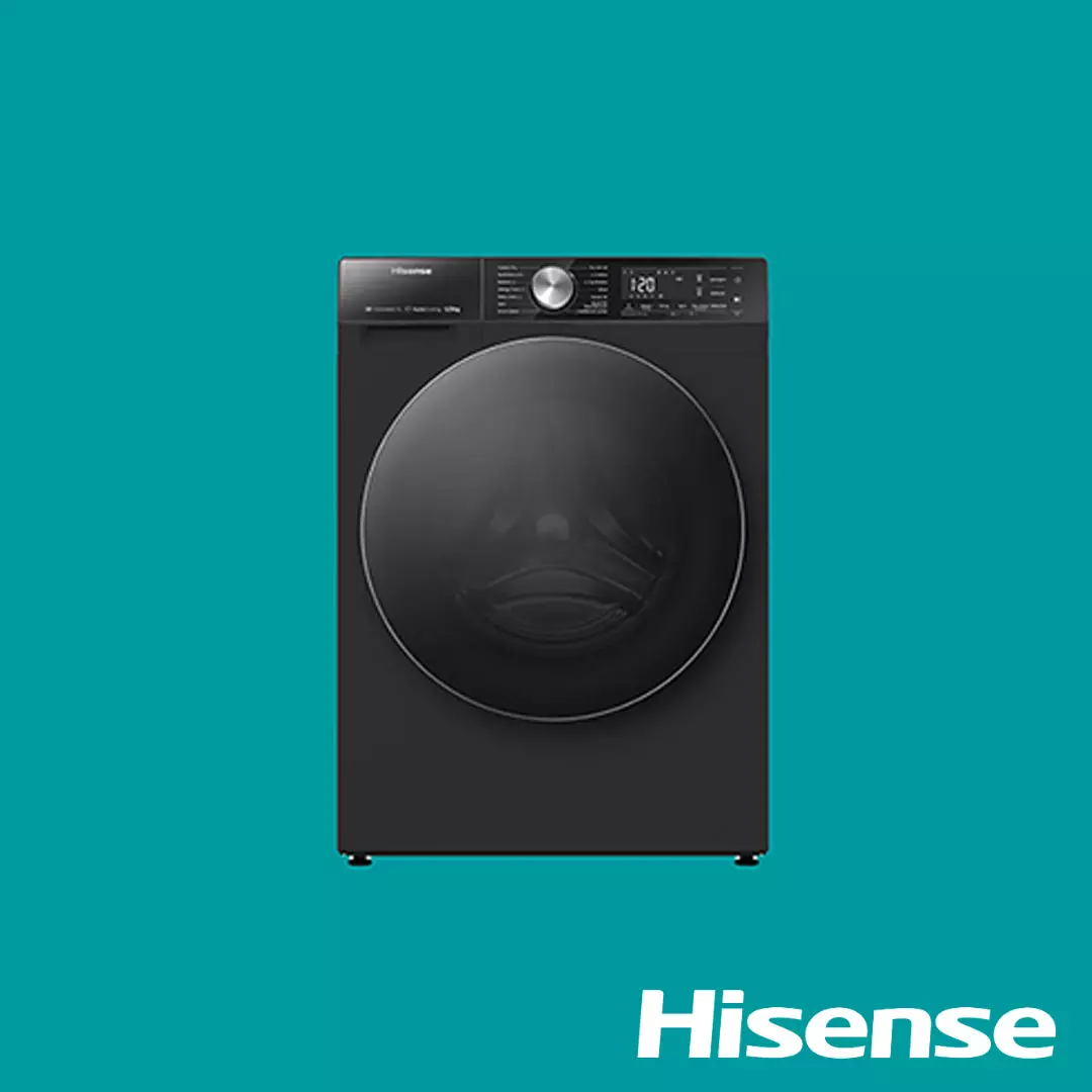 Hisense Front Load Wash & Dry 12/8KG (WD5S1245BB) Washing Machine HISWM5S1245BB-WD