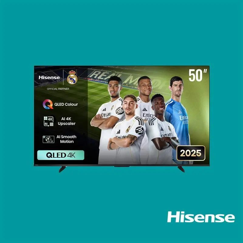 Hisense Television QLED 50 Inch Q6Q 4K Smart 60Hz VIDAA HISTV50Q6Q